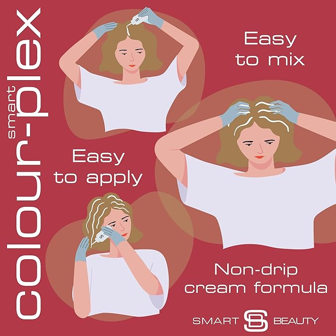 Metallic Rose Gold Hair Dye Demi-Permanent, Toner for Bleached Hair, Anti-Breakage Plex Hair Care, Vegan Hair Dye, Cruelty-Free, 100% Grey Coverage, Rose Hair Color, All Hair Types by Smart Beauty