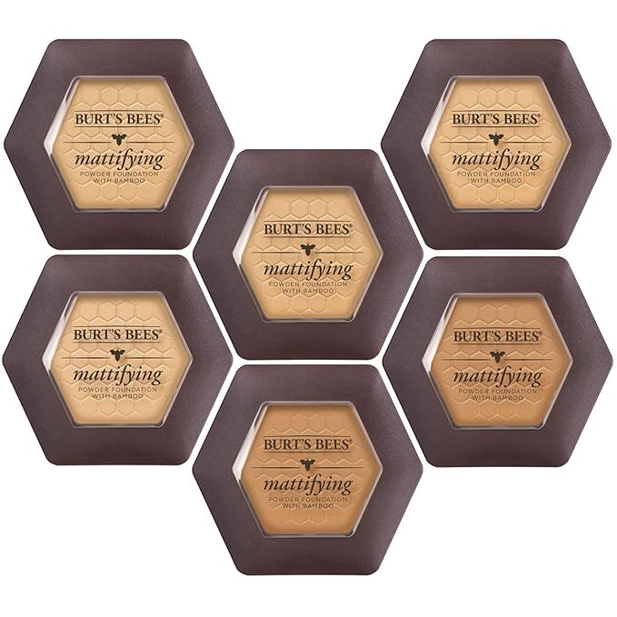 Burt’s Bees 100% Natural Mattifying Powder Foundation, Bare 0.3 Ounce