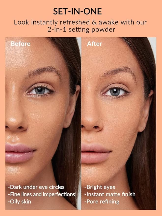 SHEGLAM Insta-Ready Face Powder Loose Under Eye Setting Natural Linen