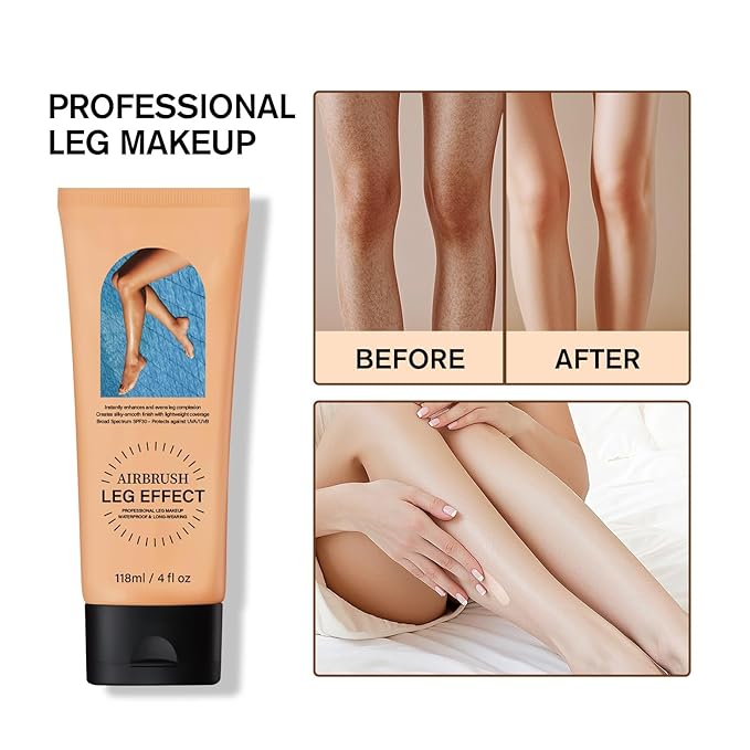 Leg Makeup Waterproof No Transfer,Flawless Legs Body Scar Tattoo Cover Up Makeup Waterproof Long Last Concealer for All Skin Tones. (01# Fairest)