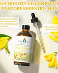 EVOKE OCCU Ylang Ylang Essential Oil 4 Oz, Pure Ylang Ylang Oil for Skin Hair Aromatherapy Diffuser Fragrance DIY- 4 FL Oz