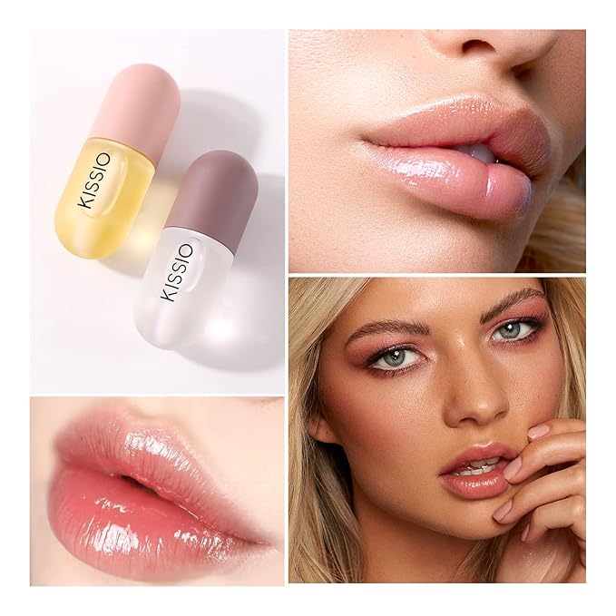 KISSIO Lip Plumper Set,Natural Lip Plumper ml*4