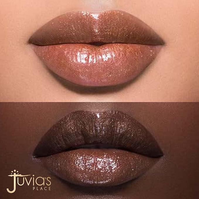 Juvia's Place Nubian Earth Glass Gloss Lip Gloss Oasis - Non-sticky Lip Makeup, Hydrating, Tinted Lip Gloss, Shine & Glow Lip Makeup, Beauty & Personal Care Products for Lips