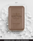 Mistral Bar Soap, Teak Wood, Large Bar
