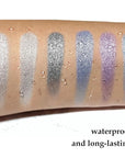 Boobeen 6PCS Cream Eyeshadow Sticks - Waterproof Eyeshadow Pencil Crayons - Eye Brightener Stick Shimmer Pens - Create Glitter Eye Makeup - Easy to Use