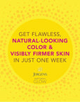 Jergens Natural Glow +FIRMING Self Tanner, Sunless Tanning Lotion for Fair to Medium Skin Tone, Anti Cellulite Firming Body Lotion for Natural-Looking Tan, 7.5 Ounce