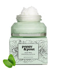 Poppy & Pout Natural Lip Scrub, Moisturizing Sugar Scrub for Dry Lips, Lip Scrubber Exfoliator with Essential Oils Smooths and Hydrates Lips, In Recyclable Glass Jars, Cruelty Free - Sweet Mint