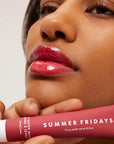 Summer Fridays Tinted Lip Butter Balm - Conditioning Vegan Lip Balm for Instant Moisture, Shine & Hydration - Sheer-Tinted, Soothing Skincare - Cherry (.5 Oz)