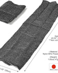 Exfoliating Washcloth [Made in Japan] Extra Long Exfoliating Towel Special Texture Makes Fluffy Foam Lather, Back Scrubber, Dead Skin Cell Remover, Loofah for Women and Men (Black)