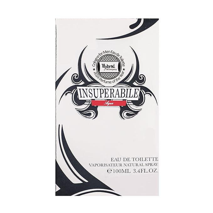 Hybrid & Company Courageous Pour Homme Aqua For Men Eau De Parfum Insuperablile Natural Spray 3.4 Fl Oz