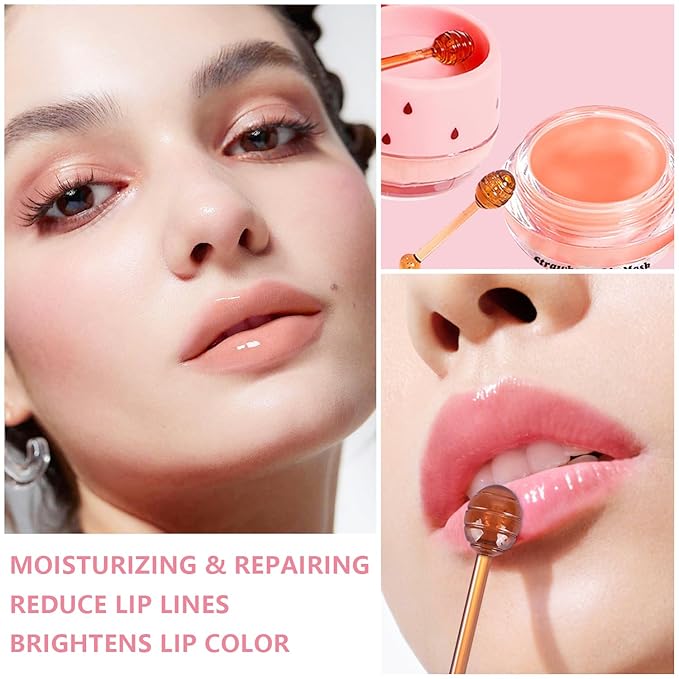 3 PCS Bee Lip Balm Honey Wrinkle