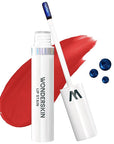 Wonderskin Wonder Blading Lip Stain Masque - Long Lasting, Waterproof and Transfer Proof Red Lip Tint, Matte Finish Peel Off Makeup (Hayley Masque)