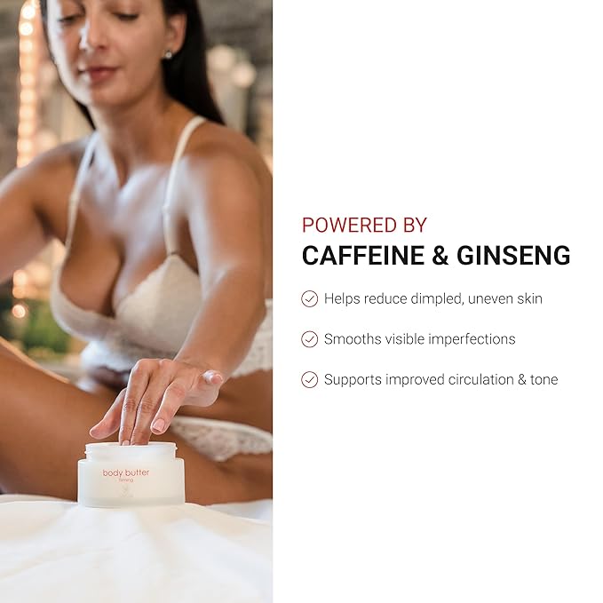 LifeCell Firming Body Butter – Anti-Cellulite Cream with Caffeine, Ginseng & Argan Oil – Ultra-Hydrating Anti-Aging Moisturizer for Legs, Thighs, Hips & Arms – Skin Tightening Lotion for Women