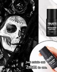 White Face Body Painting Stick, Professional Full-coverage Cream White Face Paint for Halloween SFX Skeleton Ghost Zombie Clown Goth Cosplay Makeup, Washable Body Stick for Adult Costume Party