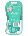 Gillette Venus Extra Smooth Sensitive Disposable Razors for Women with Sensitive Skin, 2 Count (Pack of 2)