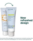 ATTITUDE Hair Conditioner for Sensitive Dry Scalp, Soothing Oat, Naturally Derived Ingredients, Dermatologically Tested, Vegan Detangler, Extra Gentle, Unscented, 8 Fl Oz
