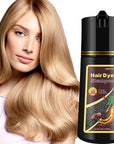 Blonde Brown Hair Color Shampoo 3 in 1 - Instant Natural Hair Dye for Men and Women, Long Lasting Brown Color - Works in Minutes