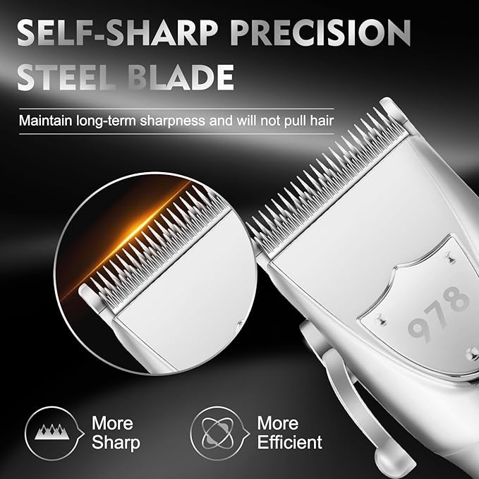 Suttik Professional Hair Clippers Set for Men, Electric Foil Shavers for Men, Barber Kit Clipper and Trimmer Set with Travel Case
