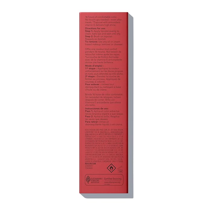 Revlon Liquid Lipstick with Clear Lip Gloss, ColorStay Overtime Lipcolor, Dual Ended with Vitamin E, 020 Constantly Coral, 0.07 Fl Oz