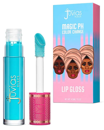 Juvia's Place Magic pH Color Change Lip Gloss - Mood - High-Gloss Shine pH Balance Lip Gloss w/Color Changing Tint, Lightweight Non-Sticky Finish, Ideal for Everyday No Makeup Look on All Skin Tones