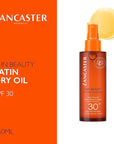 Lancaster Sun Beauty Satin Sheen Oil Fast Tan Optimizer SPF 30, Suncare & Bronzers Body, 5 Fl Oz