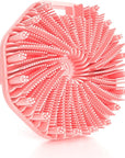 Silicone Body Scrubber, Exfoliating Body Wash Scrubbers Exfoliator, Shower Body Brush for Effective Showering Exfoliation and Gentle Massage (Pink)