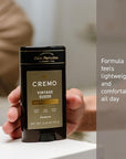 Cremo Vintage Suede Aluminum Free Deodorant for Men, 48-hour Long Lasting Odor Protection, 2.65oz