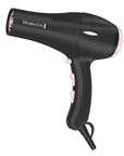 Remington Pro Pearl Ceramic Hair Dryer 1875W Fast Drying, Professional AC Motor, 3 Heat + 2 Speed Settings, Cool Shot, Diffuser & Concentrator Included