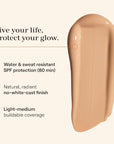 Live Tinted Hueguard Skin Tint SPF 50 - Tinted Mineral Sunscreen with Light-Medium Buildable Coverage With a Hydrating and Radiant Finish - Water and Sweat Resistant, 1.35 fl oz - Shade 10