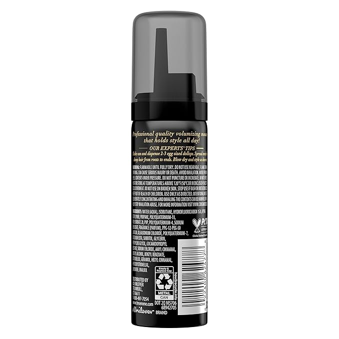 TRESemmé Extra Hold Mousse for Curls, Volume & Frizz Control - Hair Care Product for Women & Men, Travel Size, 2 Oz (Pack of 6)