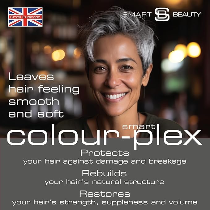 Metallic Graphite Gray Hair Dye Demi-Permanent, Grey Toner for Bleached Hair, Anti-Breakage Plex Hair Care, Vegan & Cruelty-Free, 100% Gray Coverage, Silver Hair Color by Smart Beauty