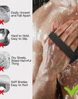 3 PCS Silicone Bath Brush Set,Back Scrubber & Body Brush & Face Brush Set, Super-Exfoliating & Lathering Body Scrubber, Shower Brush, Face Scrubber Combination for HomeBathroom Hotel Travel.(Black)