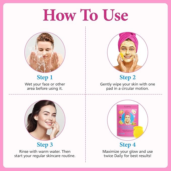Turmeric kojic acid cleansing pads