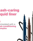 Almay Conditioning Liquid Eyeliner, Longwearing, Waterproof, Hydrating, 20 Brown, 0.03 fl oz.
