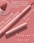 evpct Maroon Chestnut Red Matte Creamy Retractable Lip Liner Pencils for Women Shaping & Sculpting Lips, Lip Liner Long Lasting Waterproof Rich Lip Colors Liner Crayon Lipstick delineador de labios