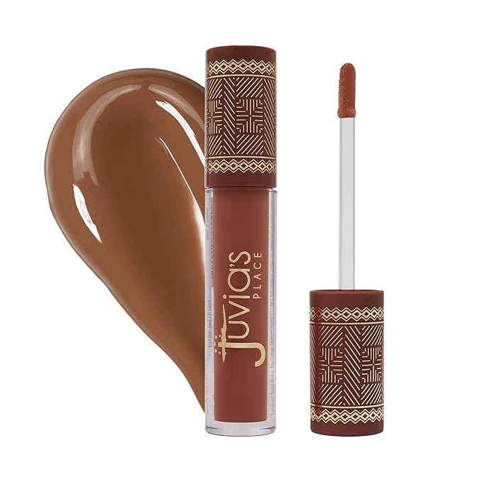Juvia's Place Coffee Shop Lip Gloss - Salted Caramel - Hydrating Butter Lip Gloss for Women, Long-Lasting Shine, Moisturizing Glass-like Finish, Plumping Non-sticky, Suitable for every vibe