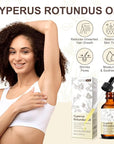 Cyperus Rotundus Oil for Hair Removal, 100% Natual Cyprus Rotundus Oil Cypress Oils Hair Inhibitor, Reducing Body Hair Growth, Moisturizes & Soothes Skin, Shrink Pores, For All Skin Types, 2.02 Fl.Oz