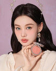 Flower Knows Little Angel Cream Blush,Buildable & Blendable Makeup Blush for cheeks,Soft & Long-lasting,Pink Nude Flush for All Skin Tones(03 Paradise Poet,6g)