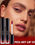 3 Colors Peel Off Lip Liner Stain, Peel Lip
