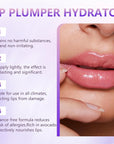 2Pcs Lip Plumper + Hydrator Lip Balm,Instant Volumizing Gloss with Hyaluronic Acid & Anti-Aging Ingredients,High-Shine Moisturizer for Smooth,Plump Lips,Cooling & Non-Sticky Formula