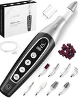 PediLux Pro Professional Manicure Pedicure Kit, Thick Toenail Grinder, Cordless Electric Nail File Drill, Toe Nail for Dremel Tool, Filer, Sander, Remove Callus for Humans, Men, Women, Seniors