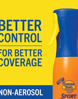 Banana Boat Sport 360 Coverage Sunscreen Spray SPF 50, Non-Aerosol, 360° Coverage, 5.5oz Refillable Mist Bottle, Spray Sunscreen SPF 50