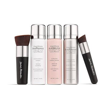 Jerome Alexander MagicMinerals AirBrush Foundation, Light Medium, 5pc Radiant Skin