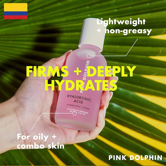 Hyaluronic Acid Hydrating Facial Toner | Hydrating Toner for Face | Vitamin C Collagen Boost | Witch Hazel | Vegan & Gluten Free | All Skin Types | Face Toner | Colombian Skin Care | 4oz