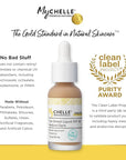 MyChelle Dermaceuticals, Sun Shield Liquid SPF 30 Medium/Dark (1 Fl Oz) - Tinted Sunscreen for All Skin With Oil-Absorbing Bentonite Clay - Use as Sheer Foundation or Makeup Primer for Matte Finish