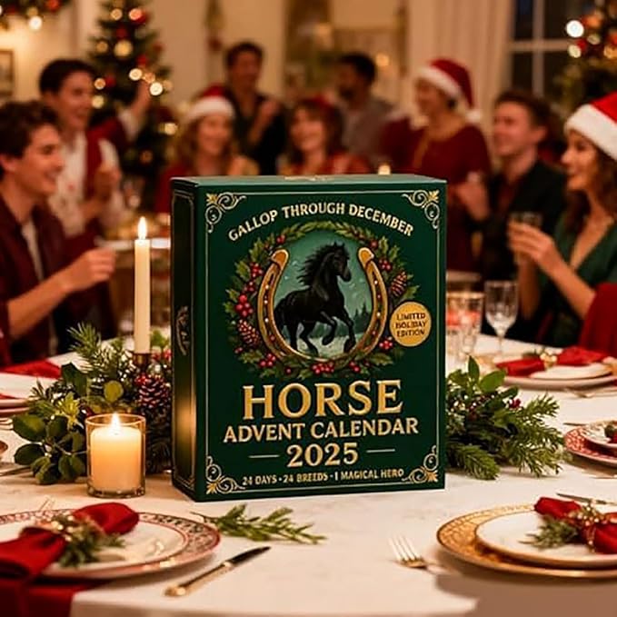 2025 Year of the Horse Advent Calendar - 25-Day Mystery Blind Box Ornaments, Acrylic Christmas Countdown Tree Decor for Home, Holiday Gift for Teens & Adults