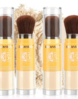 2PCS Mineral Powder Sunscreen Setting Makeup - SPF 35 Brush On Sunscreen for Face & Scalp & Hair, Natural Matte Loose Finishing Powder, Oil Control Lightweight Breathable (#02 Translucent)