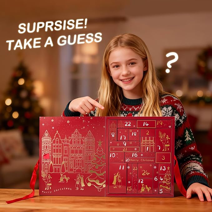 Makeup Advent Calendar 2025 for Women & Teen Girls, Xmas Countdown Calendar, 24 Days Christmas Gift Sets Full Makeup Kit Gift