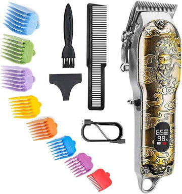 Suttik Hair Clippers for Men Professional, Cordless Barber Clippers for Hair Cutting, Beard Trimmer Hair Cutting Kit with LED Display