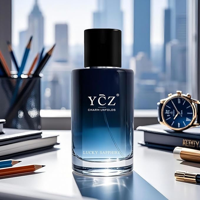 Ycz Lucky Men's Eau De Parfum New Round Box Packaging,1.7oz(50ml),Long Lasting EDP Men.Making it the ideal gentlemen’s gift